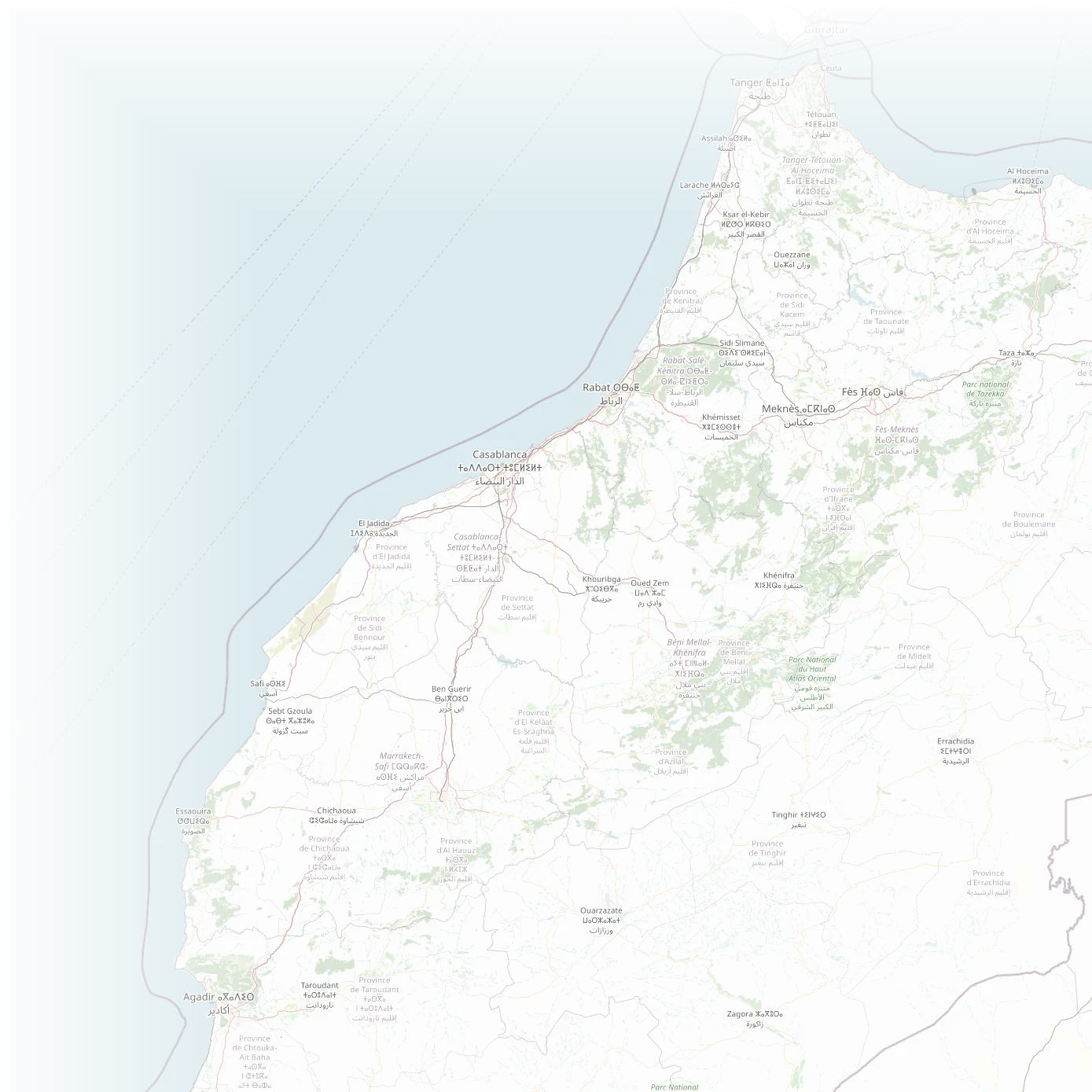 خريطة المغرب — مراكزنا والمدن المغطاة
